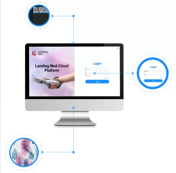 Feratures of Landing Med Cervical AI Cytology Cloud System